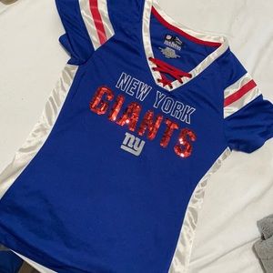 NY GIANTS GLITTER LOGO SHIRT